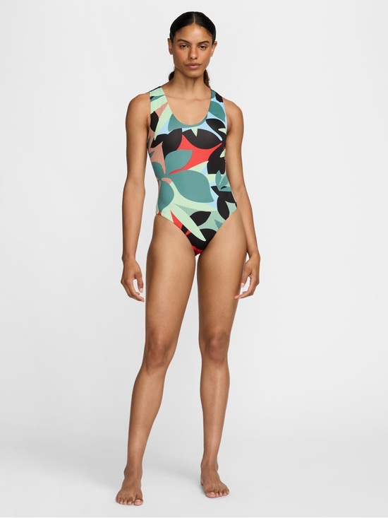 Nike Other - Nike Jungle Floral Keyhole Back One-Piece Swimsuit - M